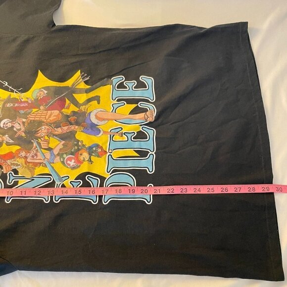 One Piece Anime Men's Black Short Sleeve Graphic Print Crew Neck T-Shirt SZ S L - Picture 9 of 9